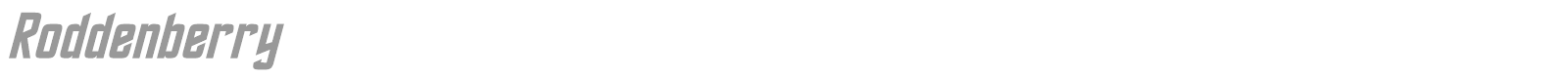 Roddenberry font preview